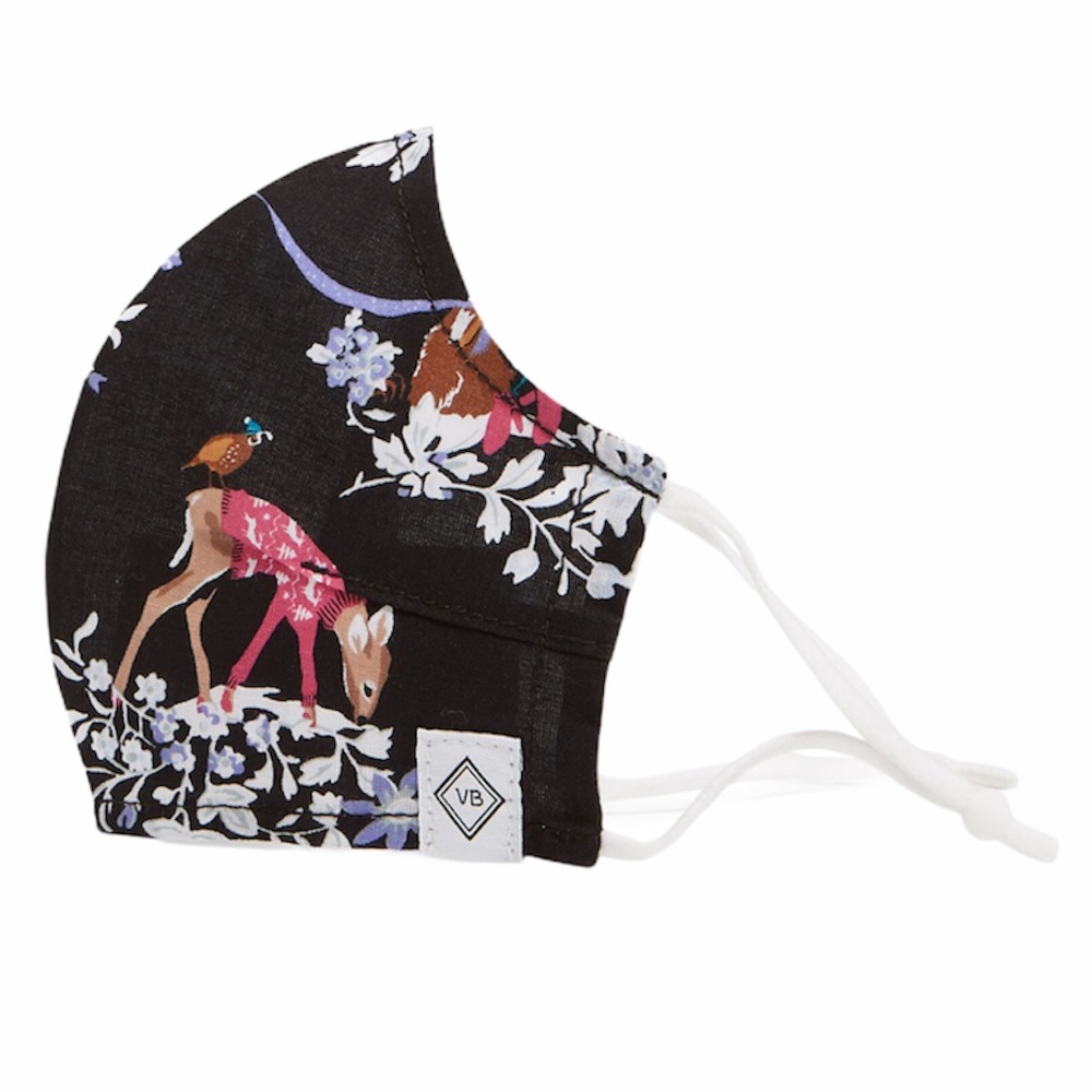 Vera Bradley Merry Mischief Face Mask, Black - Picture 5 of 5